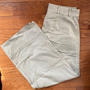 Everlane Wide Leg Ankle Crop Pant - Green - Size 2